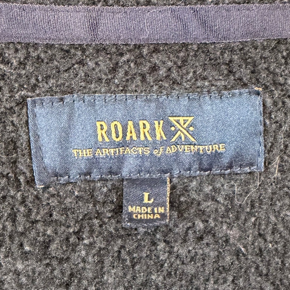 Roark‎ Roadrunner Jacket Men L Gray Full Zip Hooded Fleece Lined Performance - Picture 3 of 8